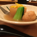 あ利 - 大根と帆立のしんじょ煮480円