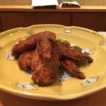 あ利 - あ利の手羽先(黒胡椒風味)500円