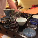 あ利 - 日本酒は好みのお猪口で♪