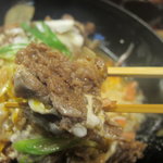Chikugo Udon Tokubee Udon - 甘く煮た牛肉　肉うどんの肉でしょう