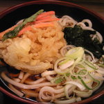 名代 富士そば - かき揚げうどん（360円）