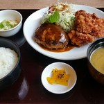 Kanoya - ハーフハンバーグ定食1,280円