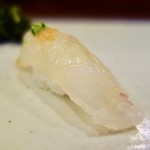 鮨匠 のむら - ［2016/12］寿司② 真鯛の握り もみじおろし わけぎ