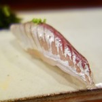 鮨匠 のむら - ［2016/12］寿司⑨ まあじの握り かぼす