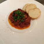 創作イタリアン Gemelli - イイダコとブラックオリーブのトマト煮込み