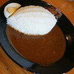 やなはじ珈琲 - ビーフカレーセット（８１０円→食べログワンコインランチ価格５００円）２０１７年１月