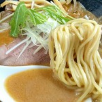 麺好き うるふ - くれない味噌【麺(デフォ→ストレート麺へ変更Ver.)】