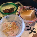Yuukizen Sakura - 紅白なますと豆腐ブロッコリージュレ、梅干の小鉢