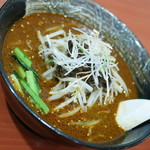 四川食府 - ランチの黒ごま担々麵と半チャーハンセット（８８０円）２０１７年１月