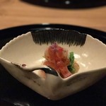 まき村 - 鹿児島産車海老の梅肉和え