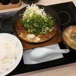 Katsuya - 青ねぎ味噌かつ定食【2017.1】
