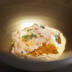 エクアトゥール - 香箱蟹・松葉ガニとコンソメのジュレ、甲殻類のソース