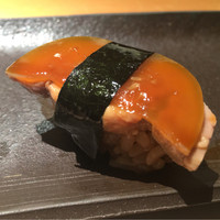 匠 進吾 - 余市あん肝は醤油と味醂でにて、奈良漬けと