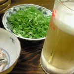 祇園円山 かがり火 - おとおしと生ビール