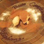 ア ミオ アージョ - ティラミス　栗のジェラート添えは、娘のバーステー仕様で！