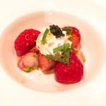 ビストロ 集 - 苺とオマール海老の冷製