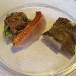 ウシマル - 太刀魚・金目鯛・金目の内臓とフキノトウ