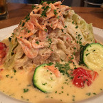 bistro アナログ舎 - 桜えびとキャベツのアンチョビ 750円。