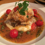 bistro アナログ舎 - その日のおすすめ⓶ 鱈と白子のムニエル こがしバターソース。