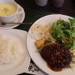 天 珈琲 - ハンバーグランチ