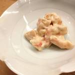 花いち - 柿と海老の胡麻和え