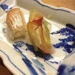 花いち - 早寿司（小鯛、〆鰺）