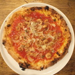 Gamberetti (Onomichi pizza using local shrimp)