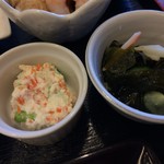 Yone suke - 豆腐サラダとワカメの酢の物（２０１７．１．１６）