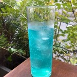 Sicilian Blue (Blue Curacao + Passion Fruit Syrup + Tonic Water)