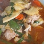 キッチンあべ - 激辛ラーメン（アップ）