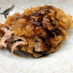 一平 - マグロほほ肉のフライは柔らかい