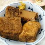 一平 - 厚揚の煮物。味がしみて旨い