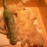花かぐら - 牛フィレステーキと和御膳 1300円 の天ぷら