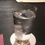 柿安 - 焼酎の水割り