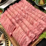 和牛の紀楽 - 佐賀牛A5ランクサーロイン焼きしゃぶ