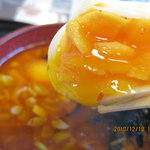 まつふじ - 半熟卵は熱い