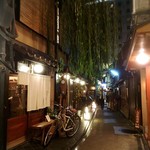 まつもと - お店を出たところ。。夜の柳小路♡