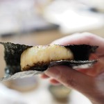 日本橋蛎殻町 すぎた - 帆立の磯部巻き