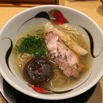 饗 くろ喜 - 年末限定「甲州地鶏 塩そば」1500円