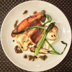 プールトワ - 本日のランチ 1500円 の長崎港直送’イサキ’のポワレ、ブラックオリーブとアンチョビのソース