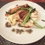 プールトワ - 本日のランチ 1500円 の長崎港直送’イサキ’のポワレ、ブラックオリーブとアンチョビのソース