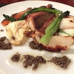 プールトワ - 本日のランチ 1500円 の長崎港直送’イサキ’のポワレ、ブラックオリーブとアンチョビのソース