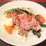 プールトワ - 本日のランチ 1500円 の豚肉のグリル トマトとケッパーのソース