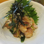 一番鳥 - 鶏タタキ三つ葉和え