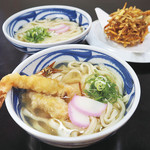 鳩屋製麺 - 夫婦海老天饂飩かき揚げ饂飩