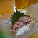 うなぎ　三好 - ビールの突き出し