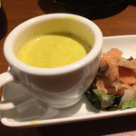 nobu’s - つきだし　温かいスープは冬に嬉しい