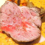 プールトワ - ランチコース 1620円 の豚肩ロース肉のロースト