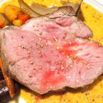 プールトワ - ランチコース 1620円 の豚肩ロース肉のロースト