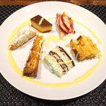 プールトワ - ランチコース 1820円 のデザート6種盛り合わせ
